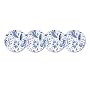 Botanic Blue 8-Inch Plates, Set of 4