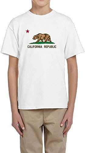 Youth The California State Flag CA Round-neck Tee Shirt