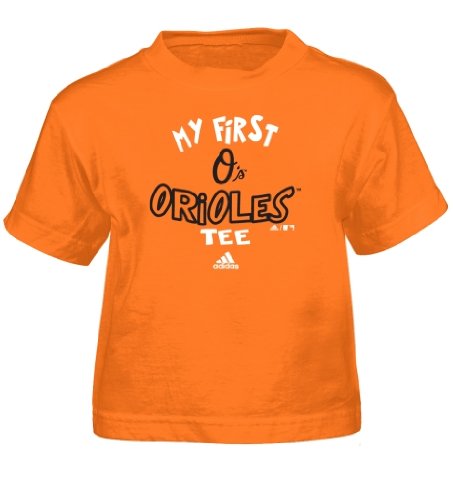 MLB Unisex Infant/Toddler Baltimore Orioles The Other First Short Sleeve Tee, Orange, Medium (3T)