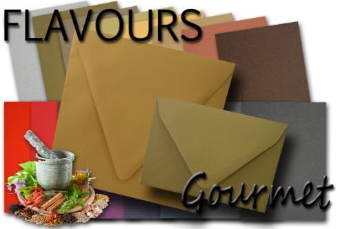 Flavours Squid Ink (Charcoal) A2 Deep Neck Envelopes - 25 Pk