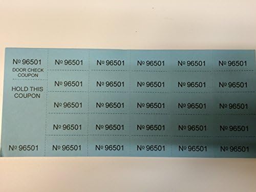 2 X Auction Tickets - 500 Sheets - BLUE by Auction Tix