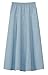 Baby'O GIRLS Ultra Soft Lightweight Denim Fit and Flare A-Line Maxi Skirt