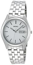 Seiko Men's Dress Silver-Tone Watch #SGF523