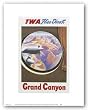 TWA To The Grand Canyon by Reproduction Vintage Poster 10.5"x7" Art Print Poster