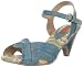 Miz Mooz Women's Wilma Ankle-Strap Sandal,Blue,6.5 M US