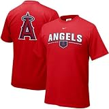 Nike Los Angeles Angels of Anaheim Red Arched Date T-shirt