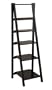 Cape Craftsman 5-Tier Narrow Ladder Shelf Unit, Black