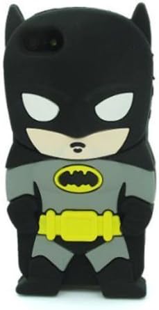 GAOJX iPhone SE Case,iPhone 5s Case,iPhone 5s Batman Case,3D Cartoon Superhero Batman Silicon Gel Rubber Case Cover For iPhone SE 5 5S