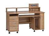 Maja 94755543 Computertisch 1.416 x 1.046 x 670 mm Kernbuche - Nachbildung
