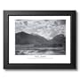 Ansel Adams Lake Mountain B/W Photo Picture Framed Art Print