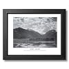 Ansel Adams Lake Mountain B/W Photo Picture Framed Art Print