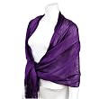 HIGH SHEEN PURPLE PASHMINA SCARF WRAP SHAWL