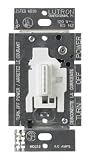 Lutron Abella Single Pole/Multi-location Electronic Switch, White #AB-S6AM-WH
