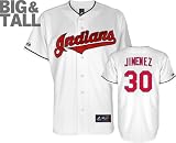 Ubaldo Jimenez Jersey: Big & Tall Majestic Home White Replica Cleveland Indians Jersey