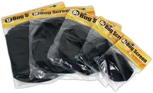 Ecoplus Bug Screen w/ Active Carbon Insert 4" - grow room mold mildew inline fan