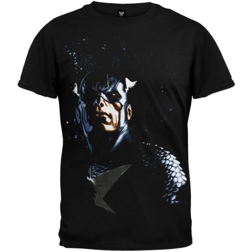  Captain America - Cap On Felt T-Shirt