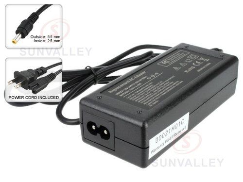 NEW AC Adapter/Power Supply Cord for Gateway PA-1650-01 PA-1650-02 laptop