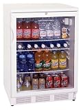 Summit Commercial Series SCR600L 5.5 cu. ft. Compact Refrigerator with Adjustable Shelves, Front Lock, Glass Door and Commercially Approved (Not Exact Image): White with Wire Shelves