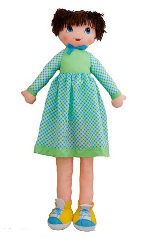 Buy Billie Boots in Green Dress Stuffed Rag Doll 48″