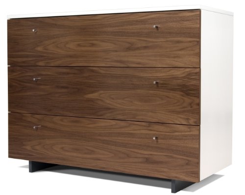 Spot On Square Roh Dresser, Walnut/White