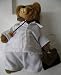 Robert Raikers Bear Doug Doctor Stuffed Animal - Made with wood and plush - 8 inches tall