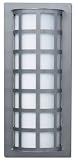 101 Outdoor Light Wall Fixture in Stainless Steel & White Glass