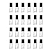 5 ML Clear Glass Roller Bottles with Glass Roller Balls and Black Caps for Essential Oils , Perfumes (24 Pack)