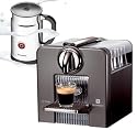 Nespresso C185 Le Cube Automatic Espresso Machine with Nespresso Aeroccino Milk Frother, Titanium