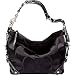 Coach Signature Patent Sateen Shoulder Sac Bag Tote 13009 Black