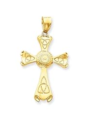 14k Yellow Gold Celtic Cross Pendant. Metal Wt- 5.92g