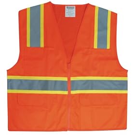 Graintex SV1330 Class 2 Safety Vest, Orange, 3XL