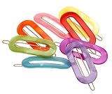 France Luxe Mini Oval Barrette on Tige Boule - Nacro Brights