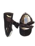 Patent Scalloped One Strap Skimmer Shoes by Baby Deer