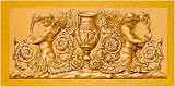 ARCHIVE ROMAIN ORNAMENTS I 19"X10" ANTIQUE BEIGE RUST ART PRINT C3048