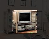 Pewter and Cappuccino TV Stand By Coaster Furniture