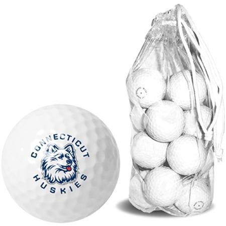 Connecticut Huskies Uconn Ncaa Clear Pack 15 Golf Balls