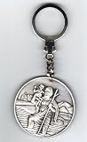 Schl�sselanh�nger Hl. St. Christophorus 5 cm, versilbert (999-Feinsilber!), gesegnet, geweiht, harmonisiert