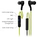 Masione® Sport Bluetooth Headphone Earphone Wireless Stereo Headset Earpiece with Microphone For iPhone Samsung LG Cell Phones Tablet (Black Green)