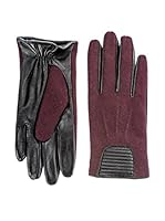 Berydale Guantes Piel (Negro / Morado)
