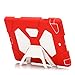 ACEGUARDER Apple Ipad Air Ipad 5 Case Waterproof Rainproof Shockproof Kids Proof Case for Ipad 5 (Gifts Outdoor Carabiner + Whistle + Handwritten Touch Pen) (Aceguarder Brand) (RED/WHITE)