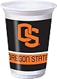 Creative Converting 8 Count Oregon State Beavers Printed Plastic Cups, 20-Ounce
