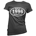 Made In 1996 All British Parts - Womens 16th Birthday Present / Gift T-Shirt - 11 Colours
