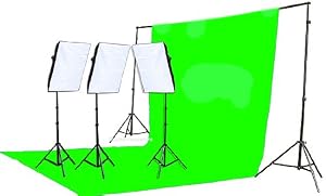 Fancierstudio 2400 Watt Chromakey Green Screen Video Lighting Kit Fancierstudio 2400 Watt Chromakey Green Screen Video Lighting Kit