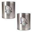 New Jersey Nets 2pc Stainless Steel Can Holder Set - Primary Logo NBA Basketball