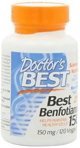 Doctor's Best Benfotiamine (150 mg), Vegetable Capsules, 120-Count