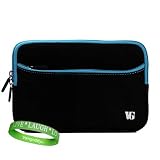 MacBook Sleeve with Extra Pocket *Black with Blue Trim* for All Models of Apple MacBook 13.3 Inch Laptop ( MC516LL/A , OS X Lion , OS X , 2.66 GHz , MacBook Accessories ) + VanGoddy Live * Laugh * Love Wrist band!!!