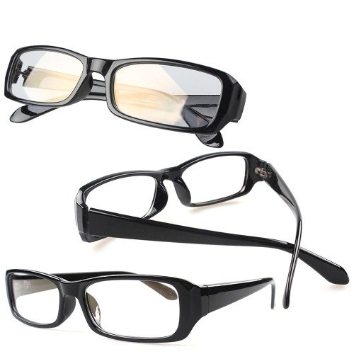 全5色 PCメガネ ブルーライトを約40％カット パソコン用メガネ ケース・レンズクロス付き (ブラック)