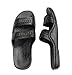 Rubber Double Strap Jesus Style Sandals Imperial Brand - With 1 Braided Natural Hemp Anklet Bracelet Bundle - 2 Items