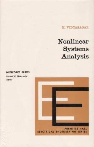 nonlinear systems analysis prentice hall network series  prentice hall electrical engineering series