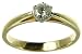 9ct Yellow Gold Ladies 1/4 Carat Diamond Solitaire Ring
